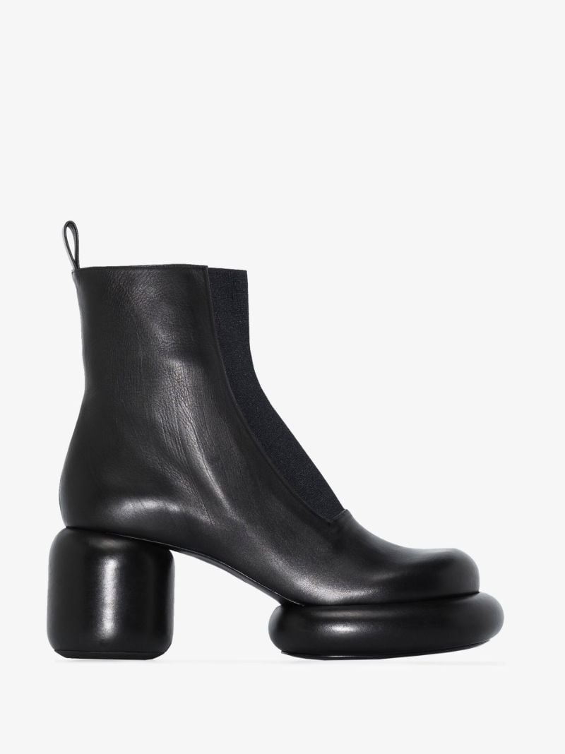 Black 75 Platform Leather Boots