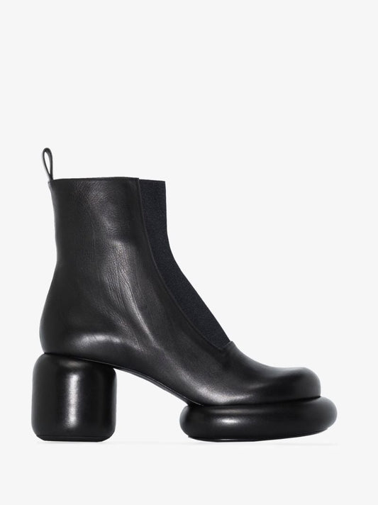 Black 75 Platform Leather Boots