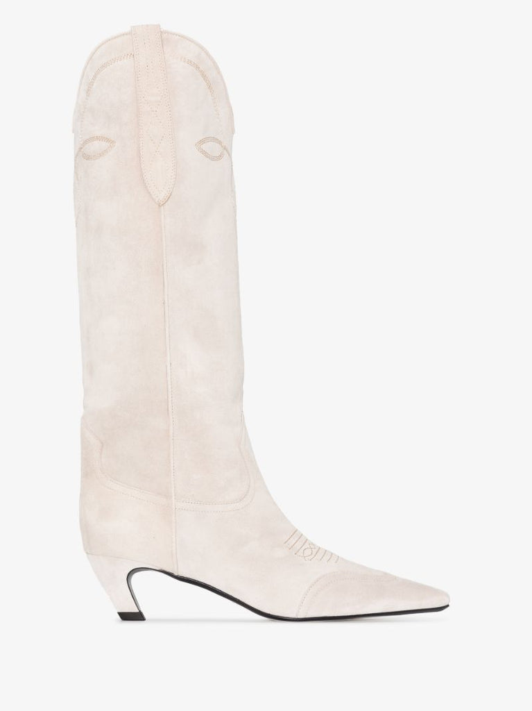 Neutral Dallas 50 Knee-high Suede Boots
