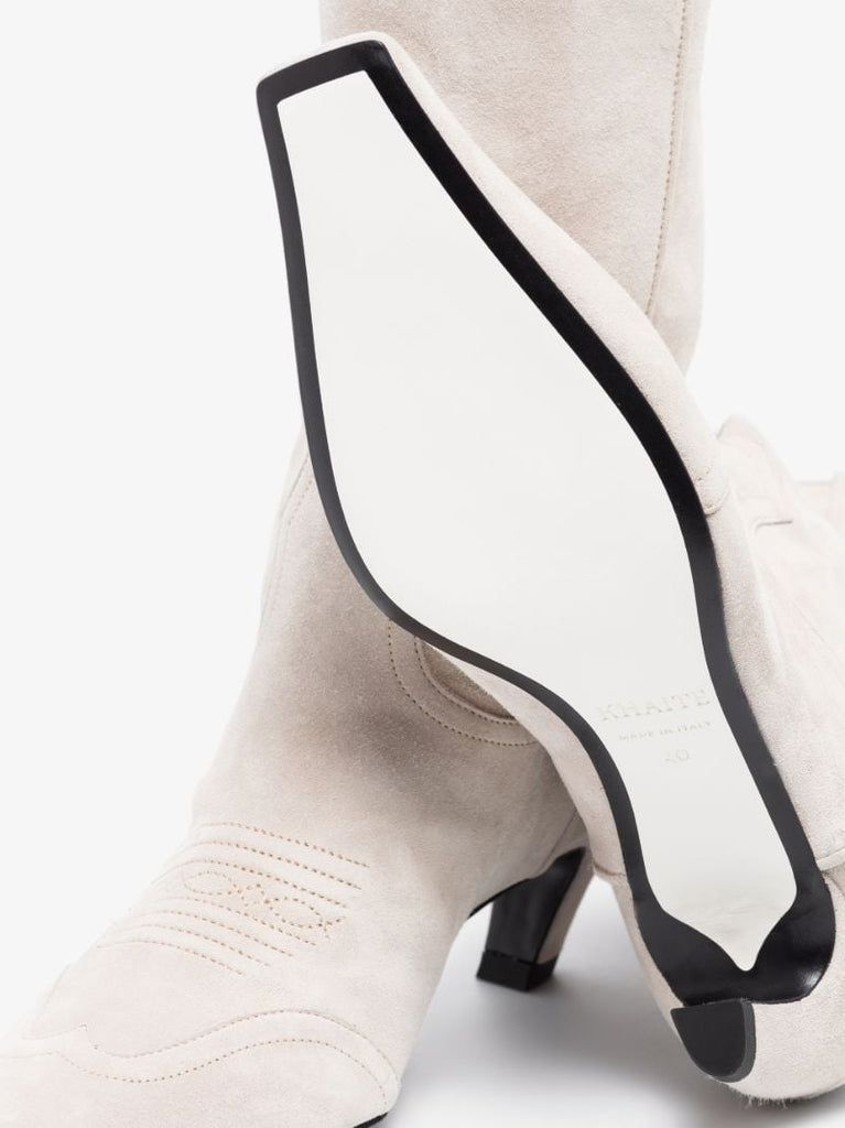 Neutral Dallas 50 Knee-high Suede Boots