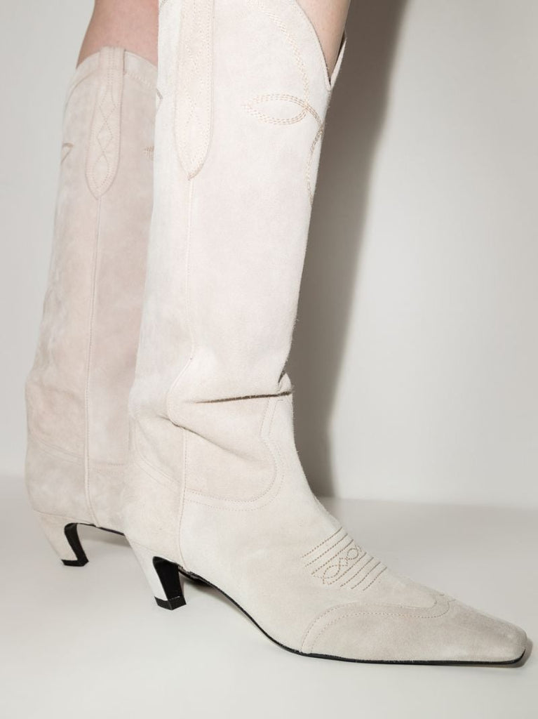 Neutral Dallas 50 Knee-high Suede Boots