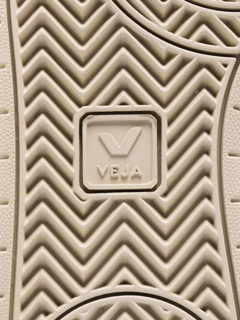 White V-15 High Top Leather Sneakers