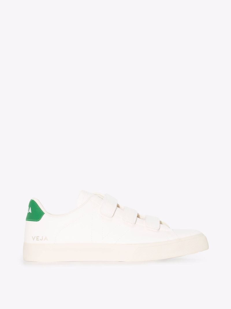 White Recife Low Top Leather Sneakers