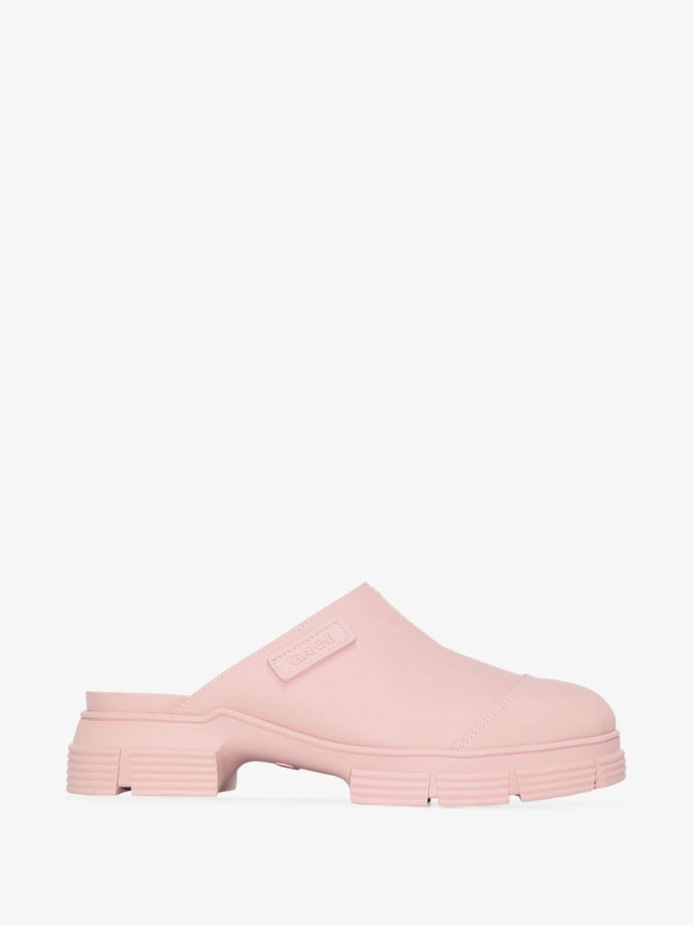 Pink  City Rubber Mules