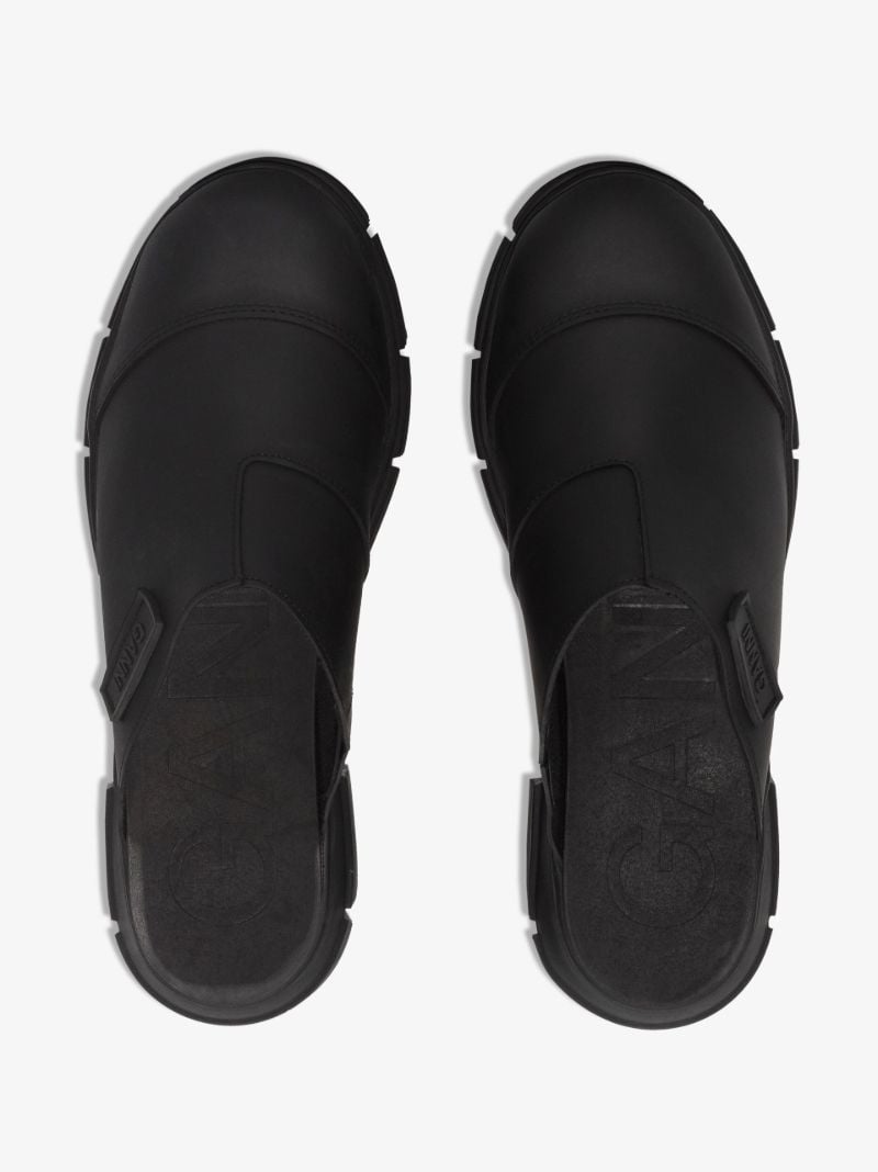 Black City Rubber Mules