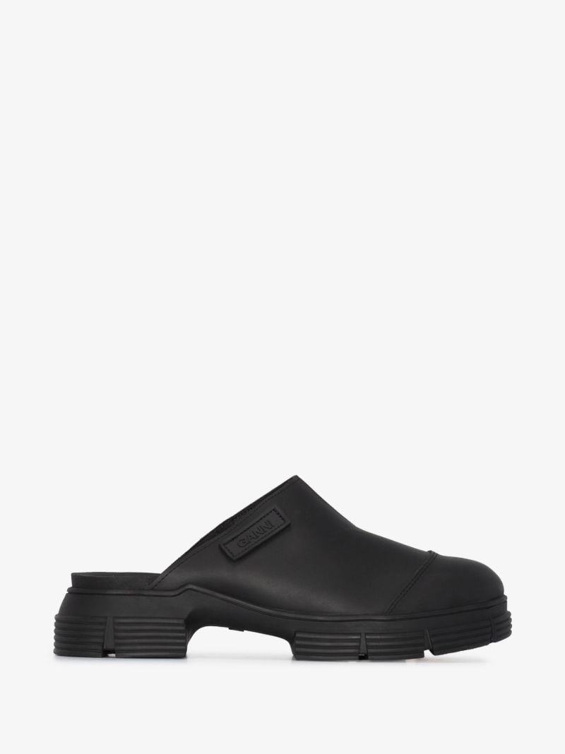 Black City Rubber Mules