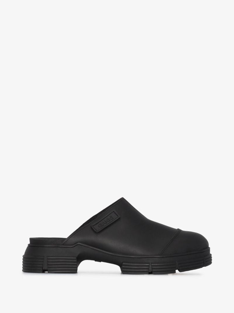 Black City Rubber Mules