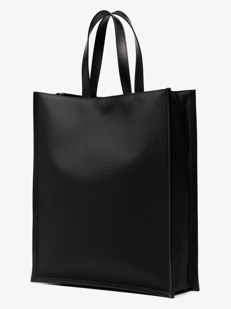 Black Graffiti Logo Tote Bag