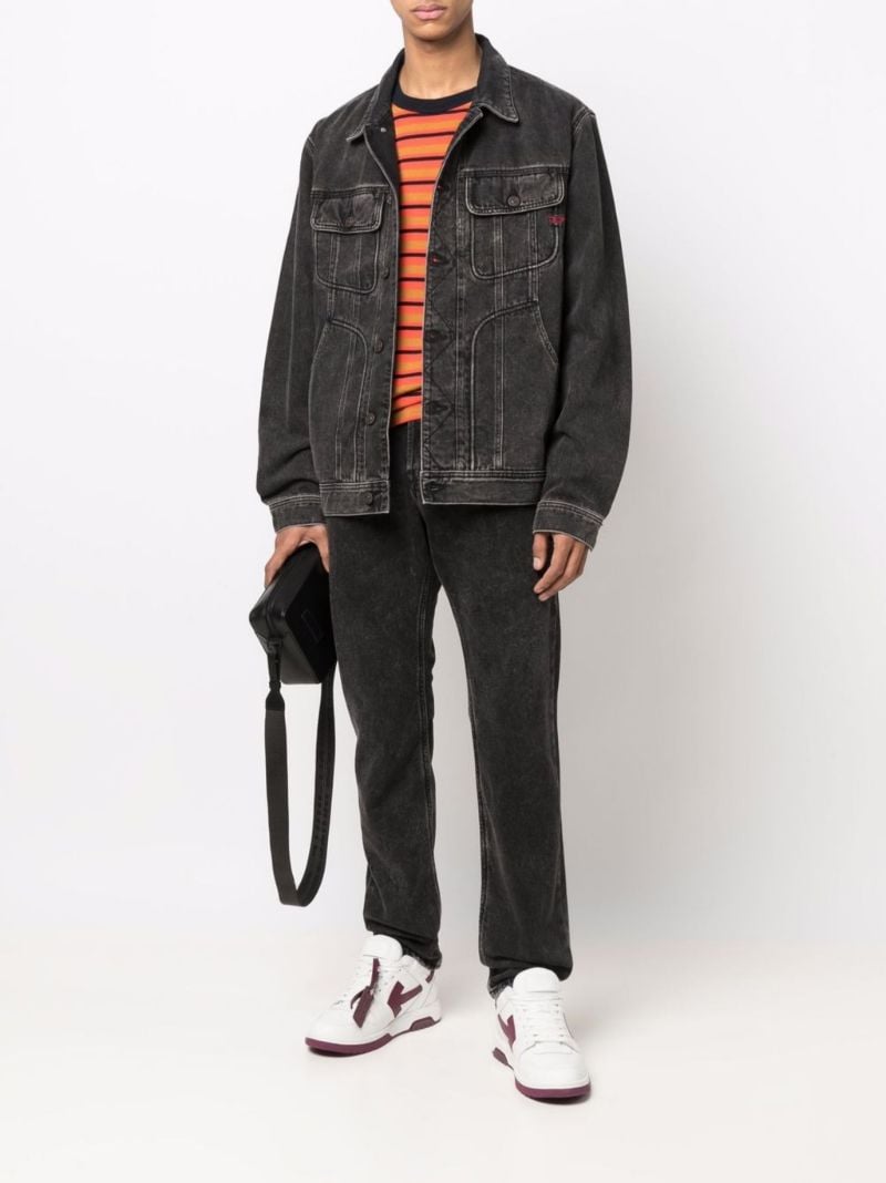 Black Faded Denim Jacket
