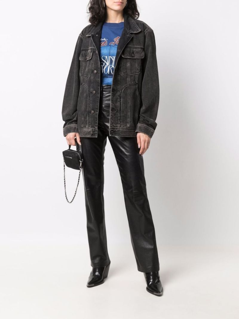 Black Faded Denim Jacket