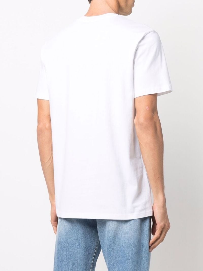 White Logo Print Organic Cotton T-shirt