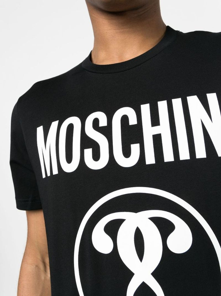 Black Dqm Logo Print Cotton T-shirt