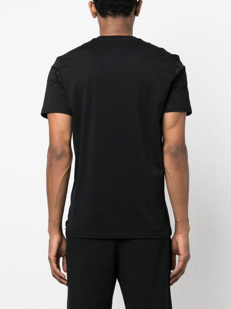Black Dqm Logo Print Cotton T-shirt