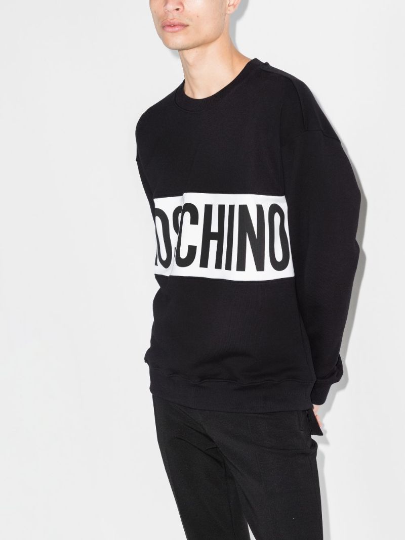 Contrast Logo Knit Sweater