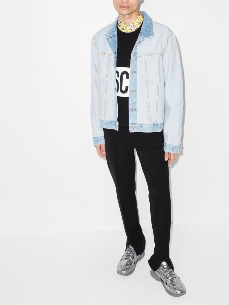 Contrast Logo Knit Sweater