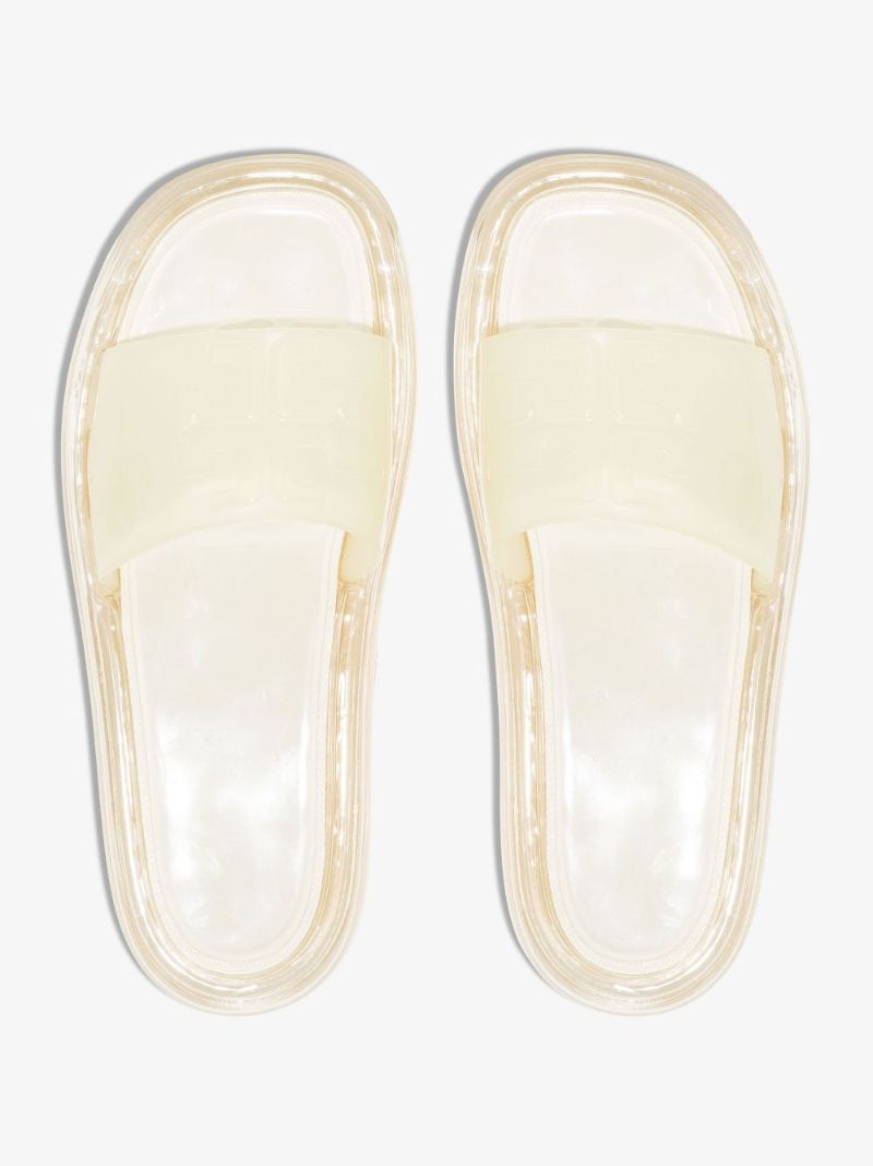 White Bubble Jelly Logo Slides