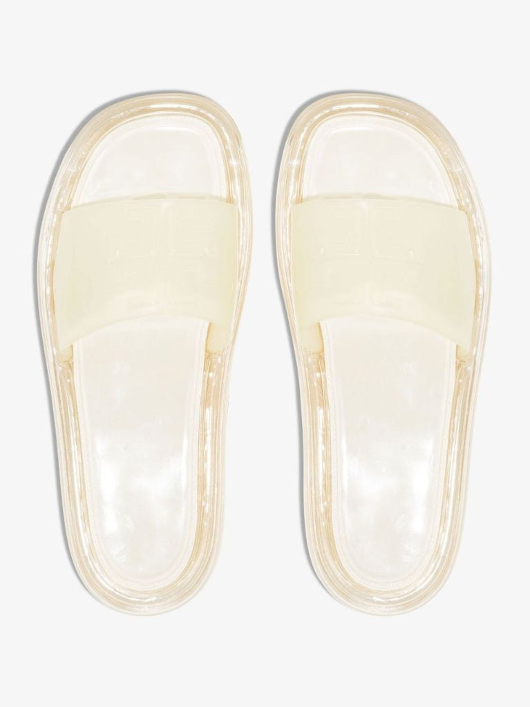 White Bubble Jelly Logo Slides