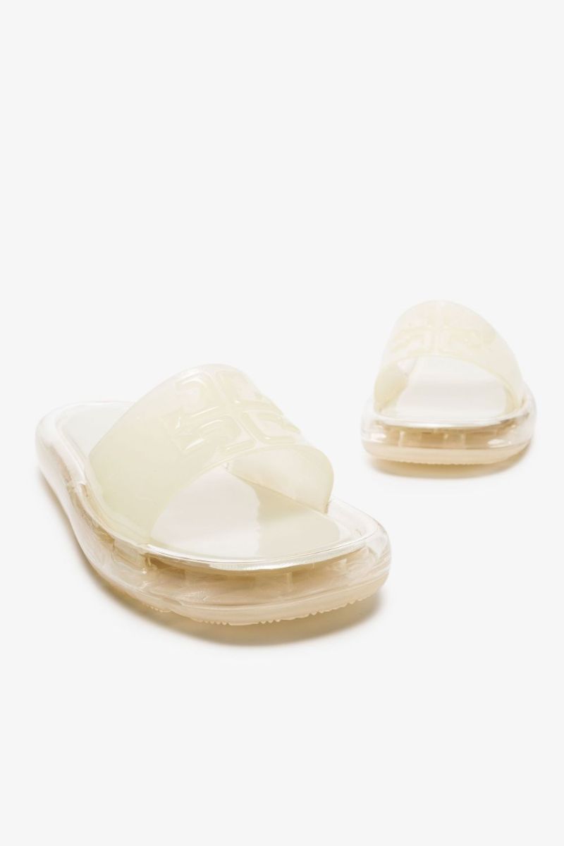 White Bubble Jelly Logo Slides