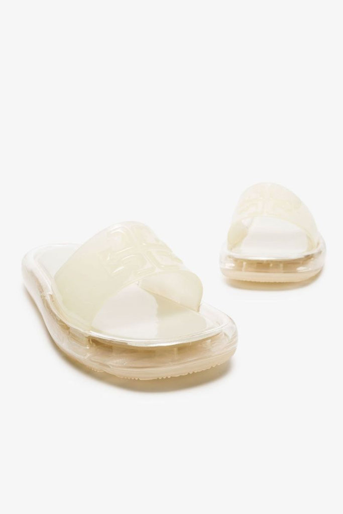 White Bubble Jelly Logo Slides