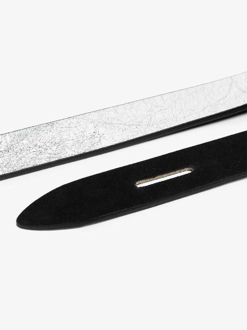 Black Lecce Reversible Leather Belt