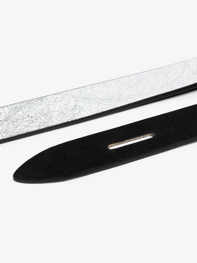 Black Lecce Reversible Leather Belt