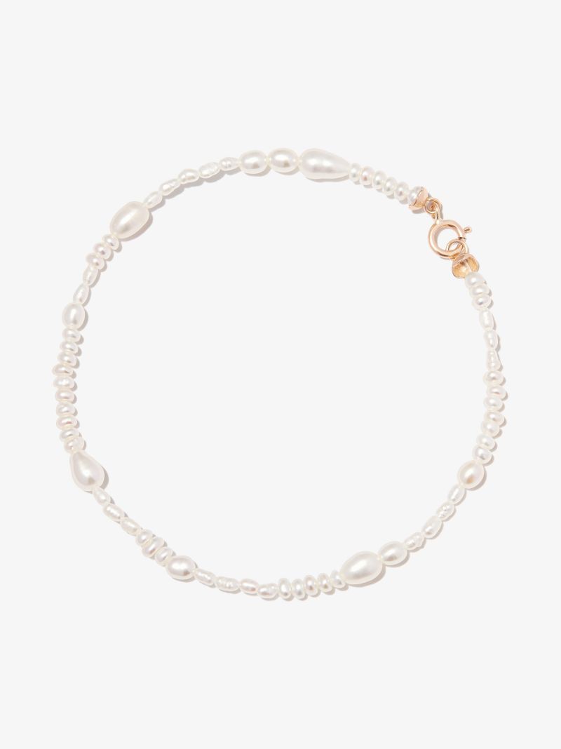 14k Yellow Gold Pearl Collage Medium Bracelet