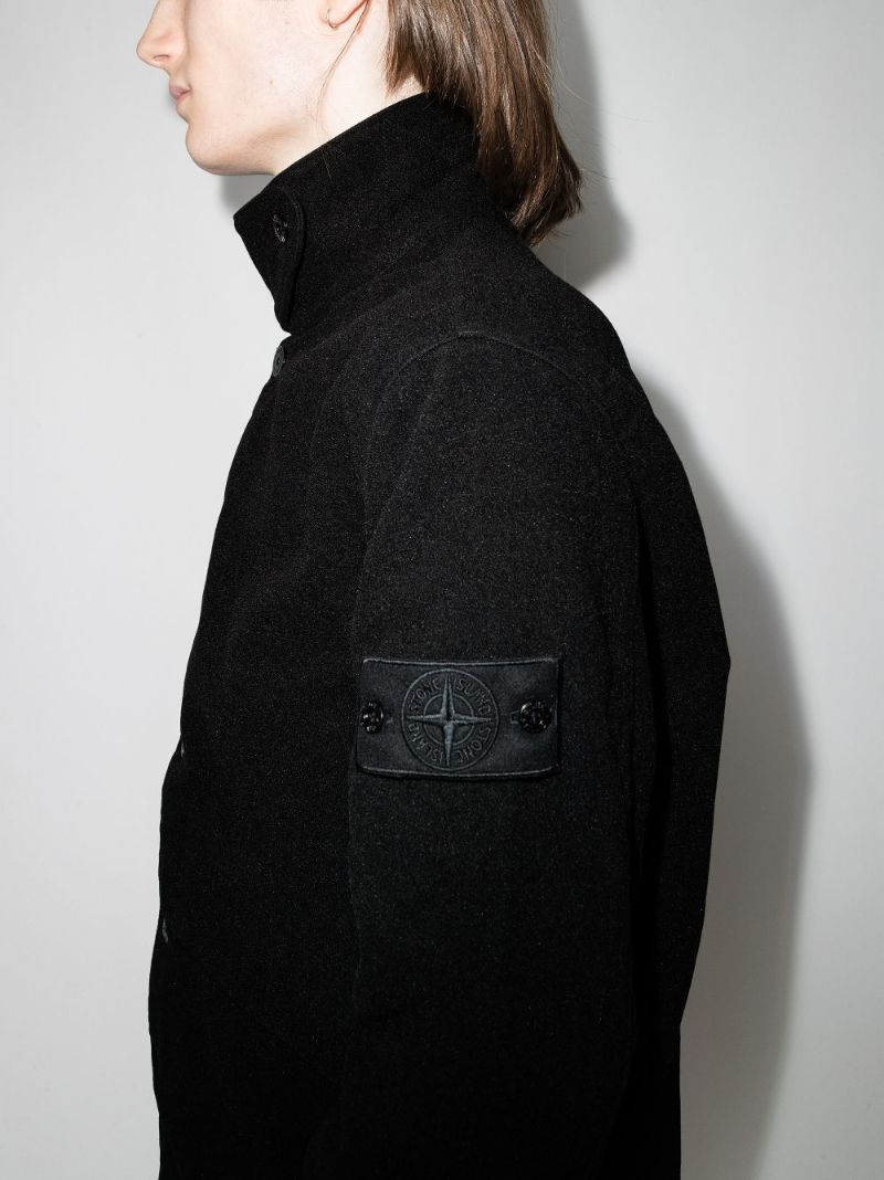 Logo-patch Button-up Jacket