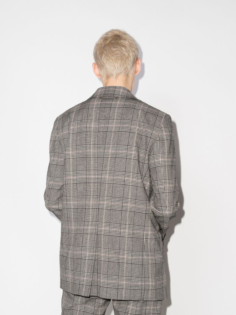Check Single-breasted Blazer