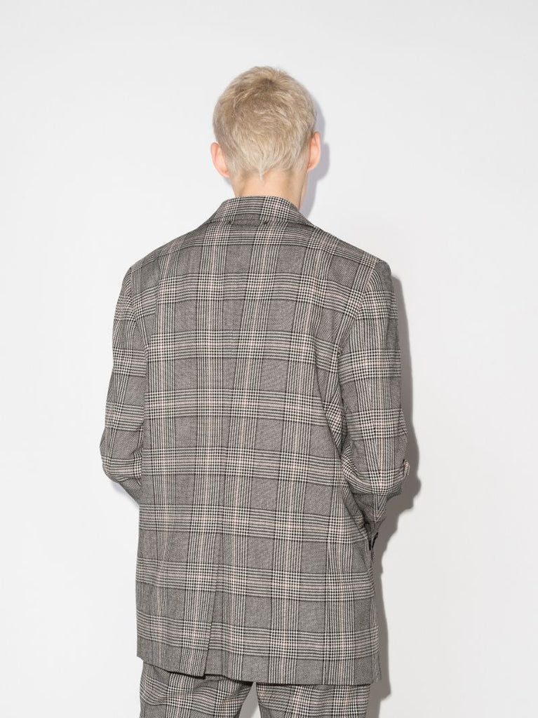 Check Single-breasted Blazer