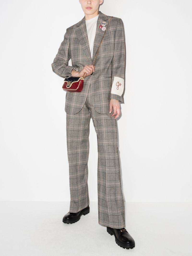 Check Single-breasted Blazer