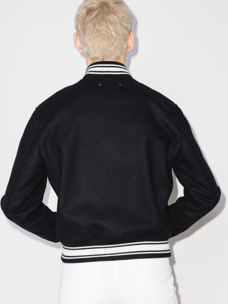 Embroidered Logo Bomber Jacket