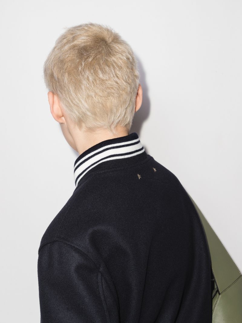 Embroidered Logo Bomber Jacket