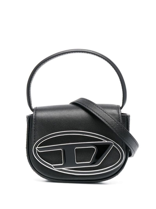 Black Mini 1dr Leather Crossbody Bag