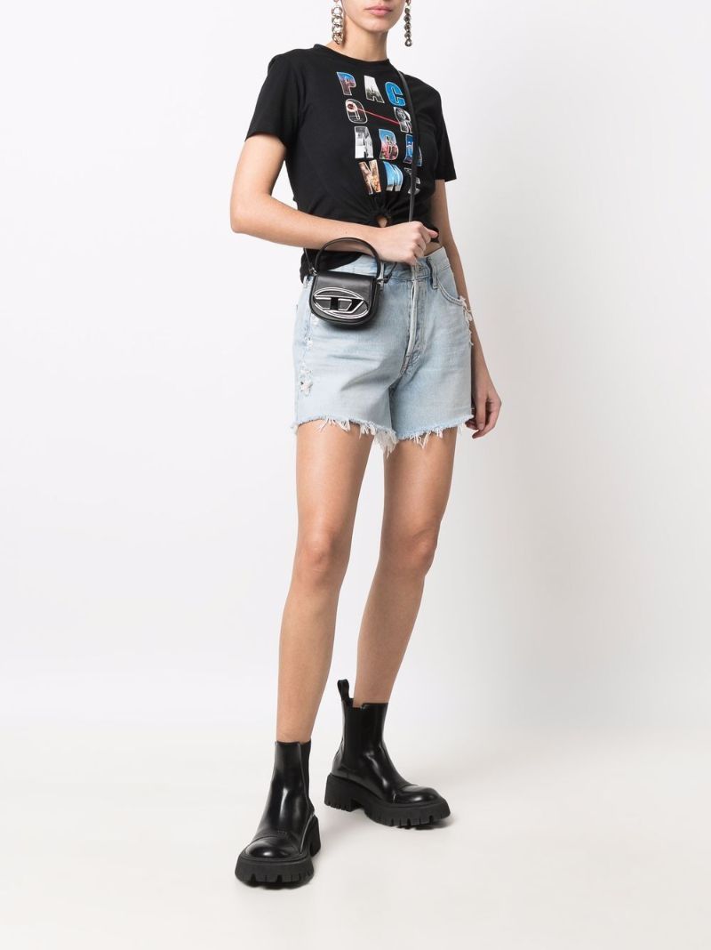 Black Mini 1dr Leather Crossbody Bag