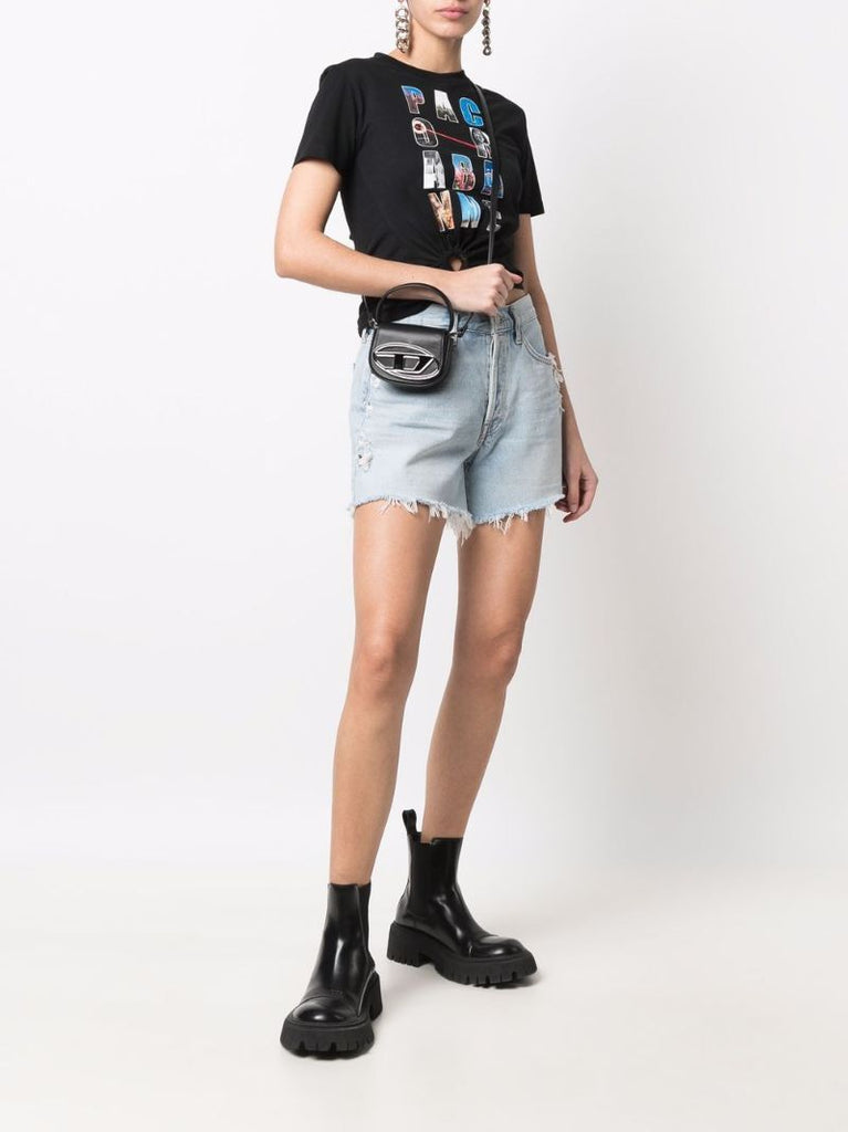 Black Mini 1dr Leather Crossbody Bag