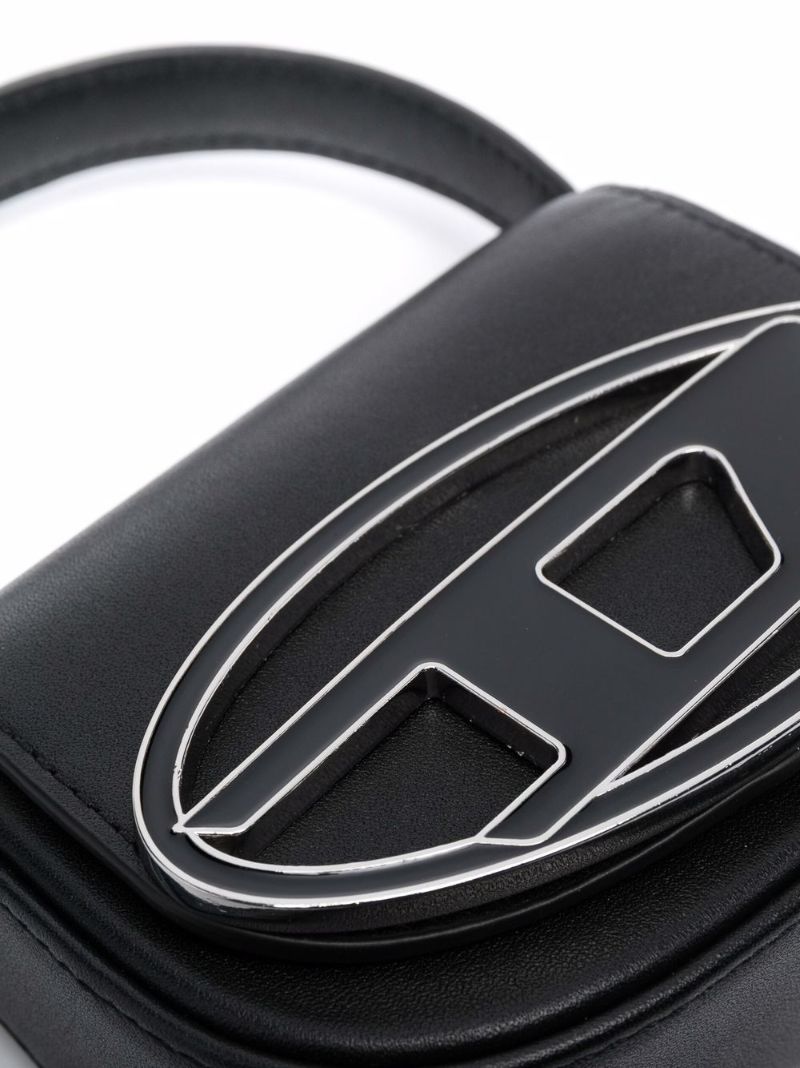 Black Mini 1dr Leather Crossbody Bag
