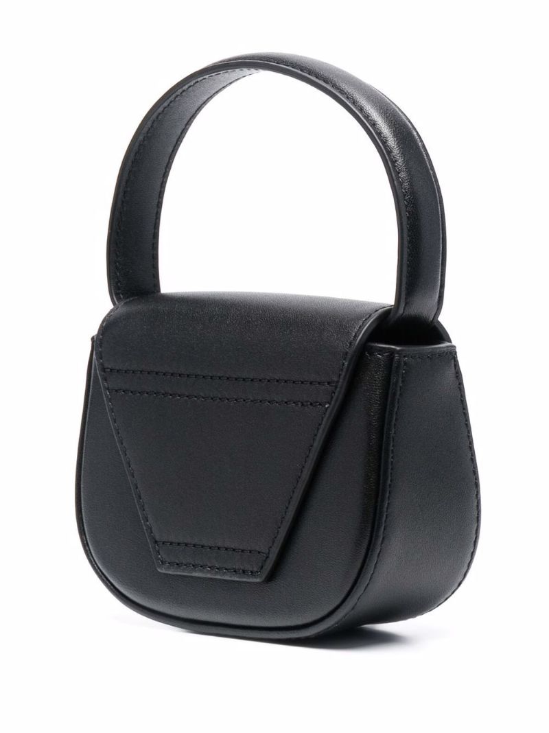 Black Mini 1dr Leather Crossbody Bag