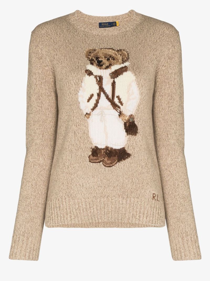 Polo Bear Intarsia Wool Sweater