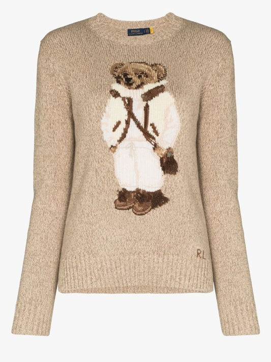 Polo Bear Intarsia Wool Sweater