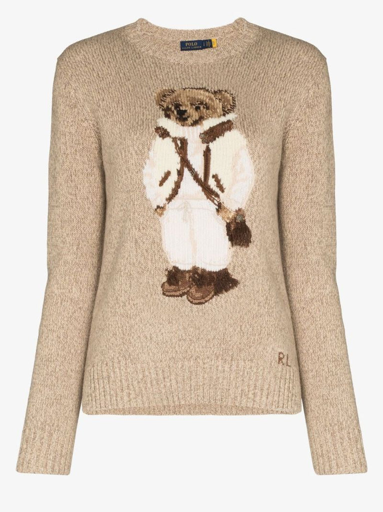 Polo Bear Intarsia Wool Sweater