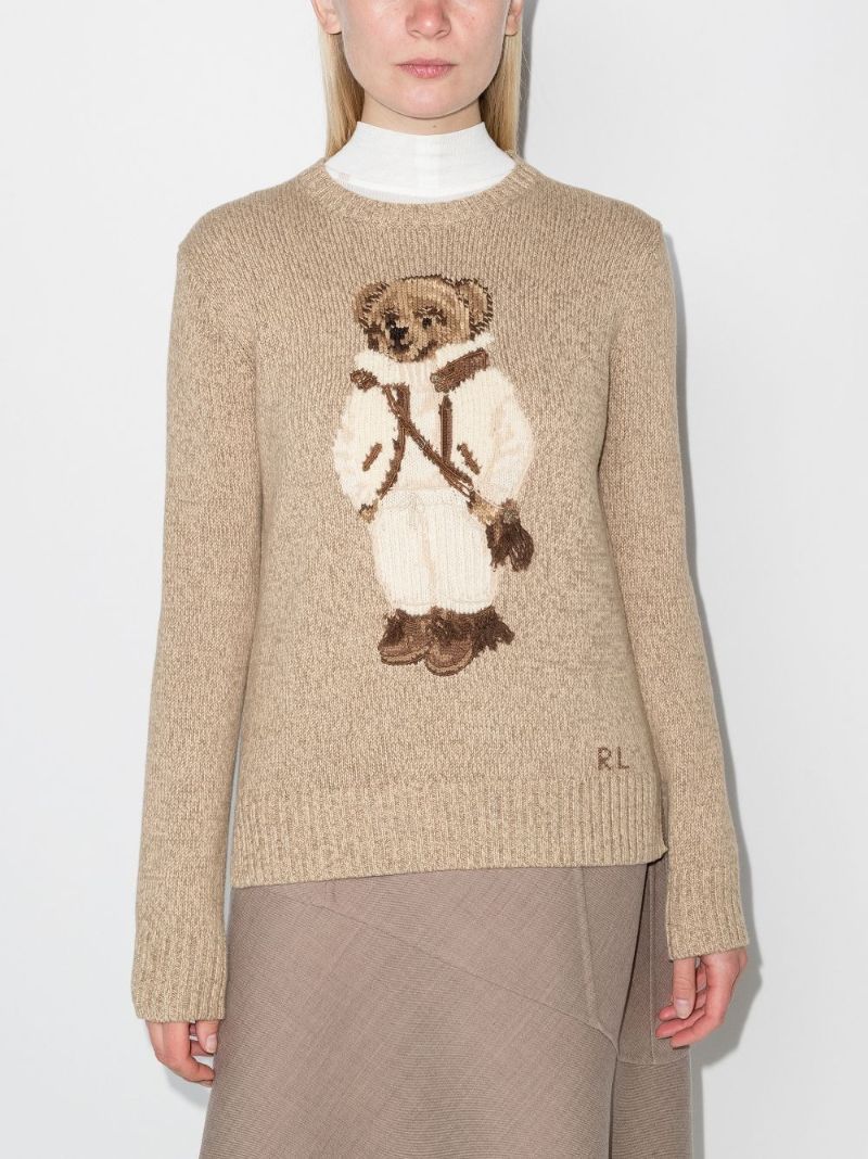 Polo Bear Intarsia Wool Sweater