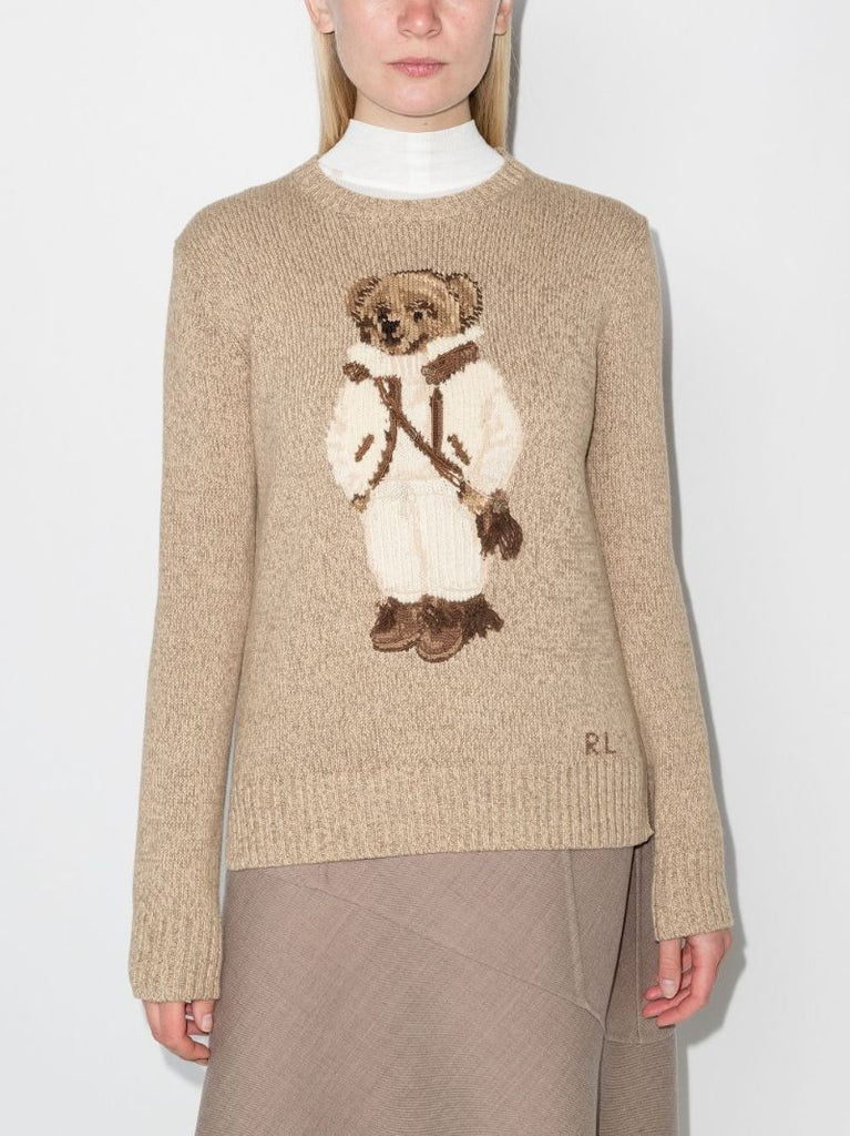 Polo Bear Intarsia Wool Sweater