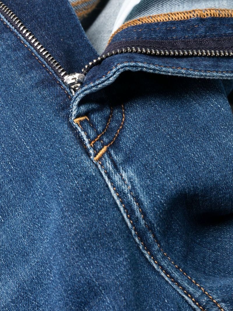 Blue High Waist Slim Jeans