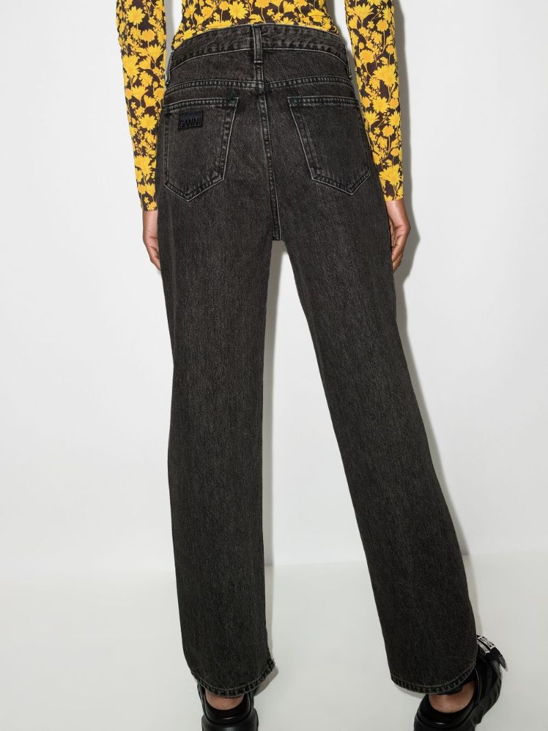 High Waist Straight Leg Jeans
