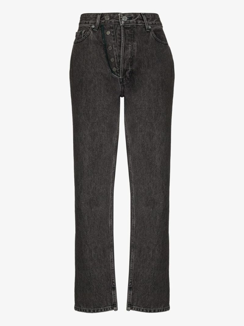 High Waist Straight Leg Jeans