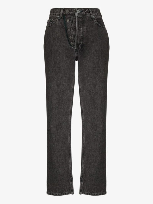 High Waist Straight Leg Jeans