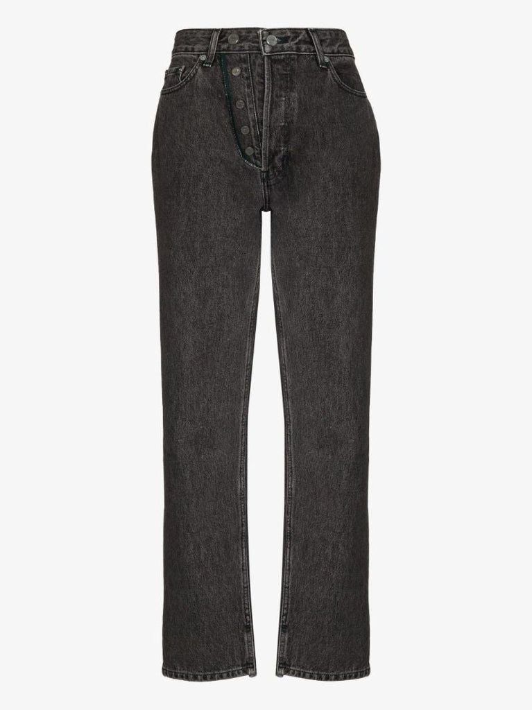 High Waist Straight Leg Jeans