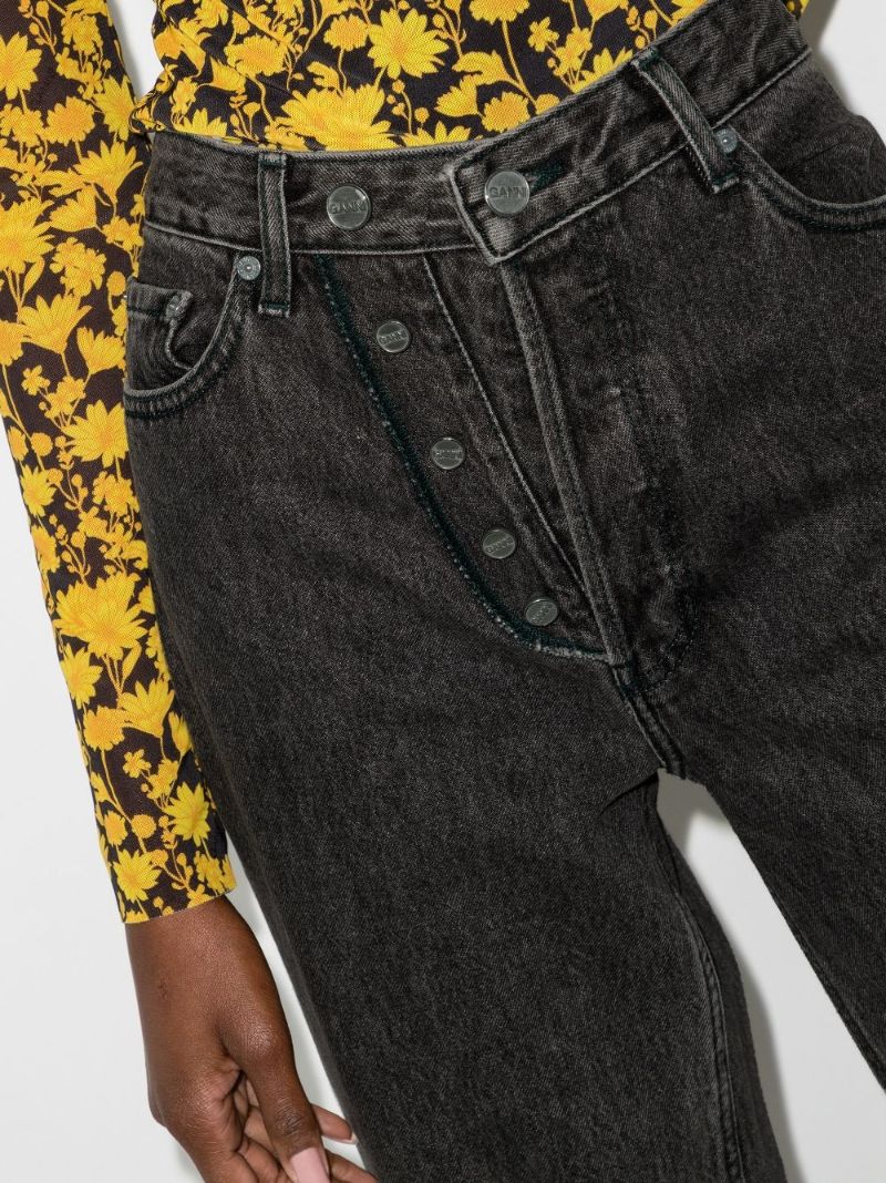 High Waist Straight Leg Jeans