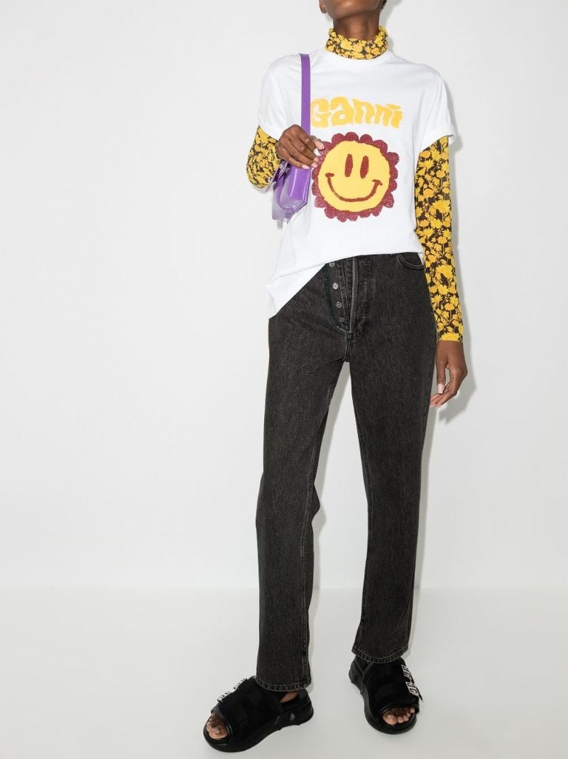 High Waist Straight Leg Jeans