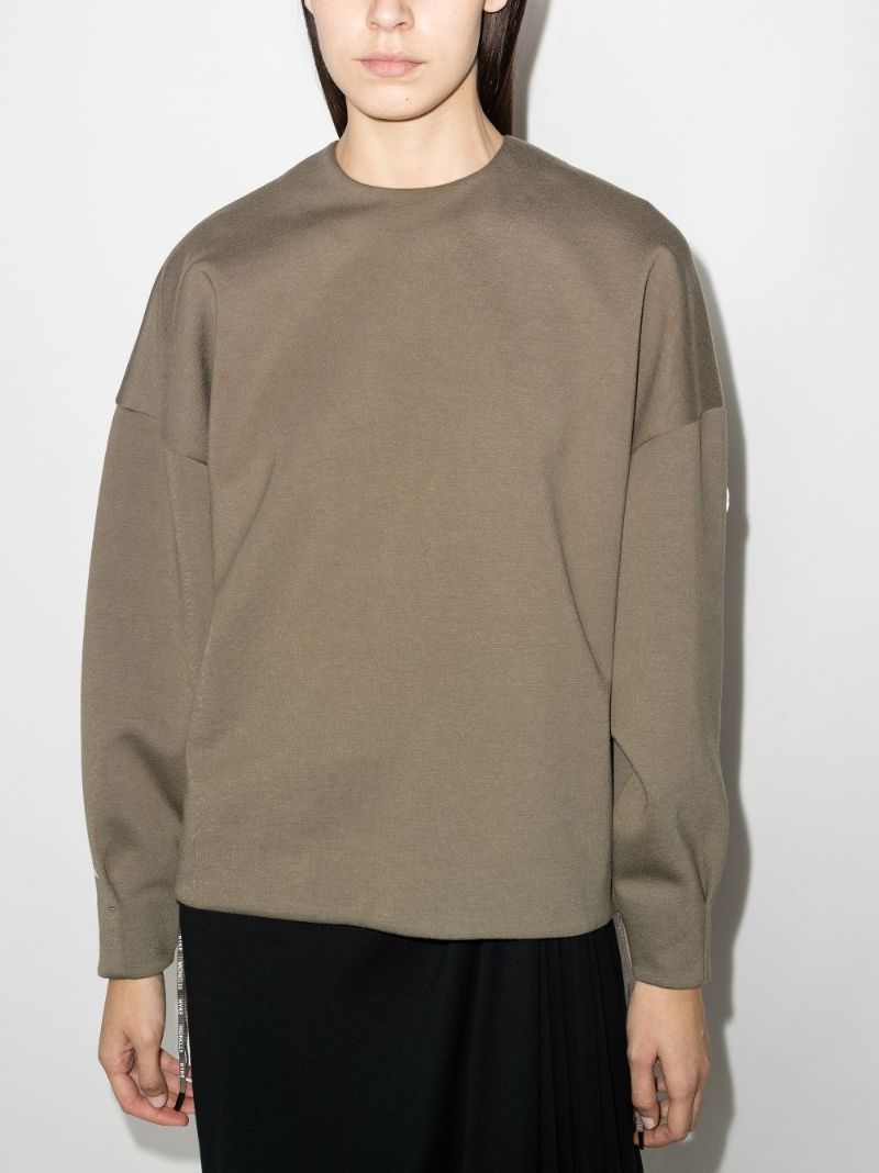 4 Moncler Hyke Logo Print Sweatshirt